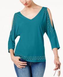 Studded Cold-Shoulder Top by INC International Concepts at Macys